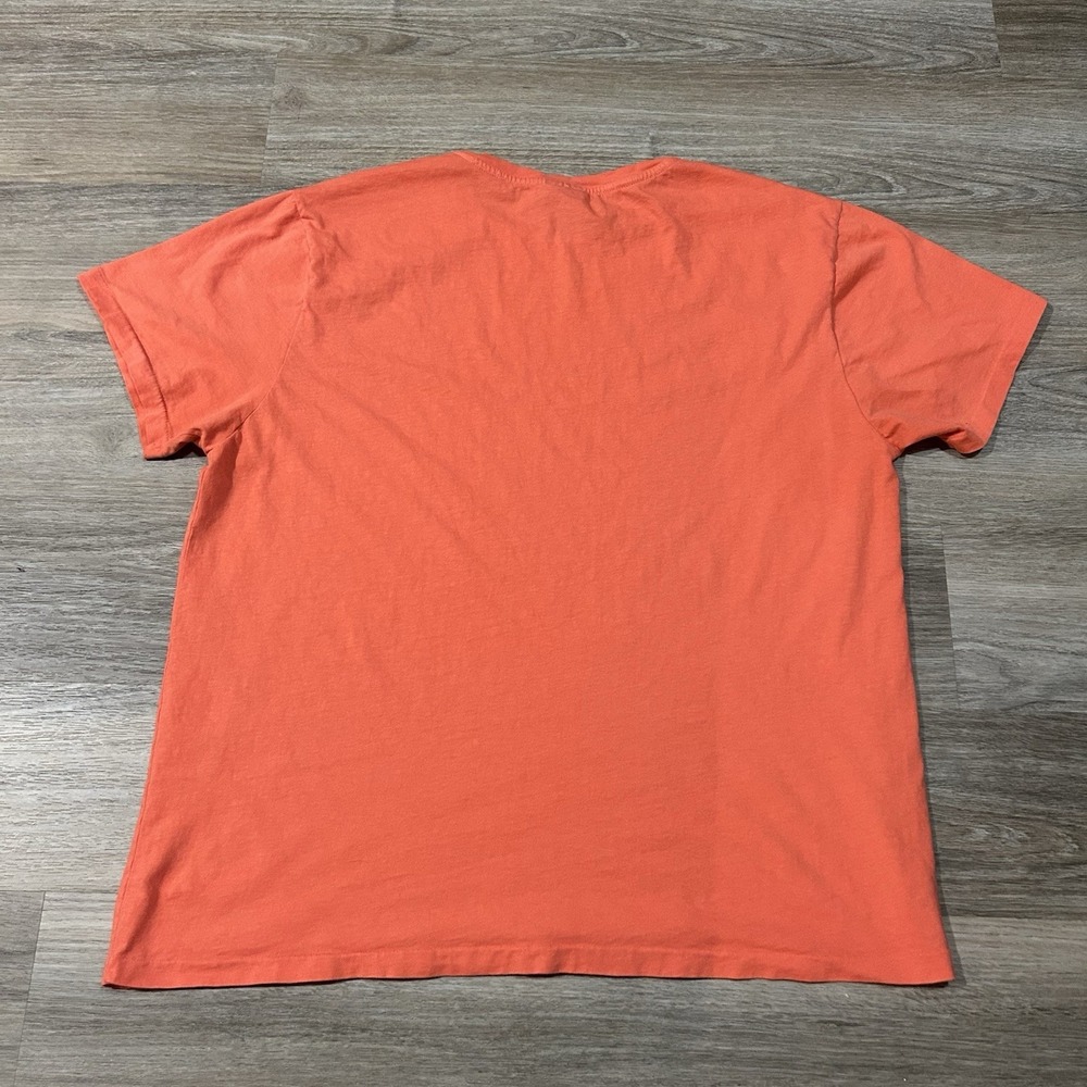 Vintage Polo Ralph Lauren Orange Costal Painted Graphic TShirt Men's Size XL 90s - Picture 6 of 7